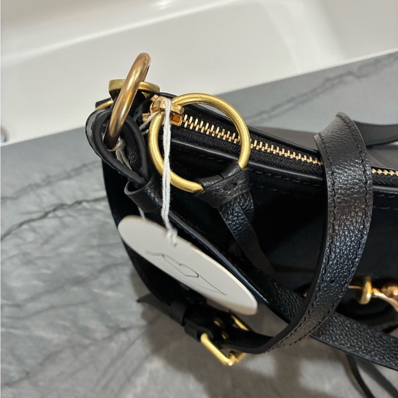 Chloe Joan Cross Body Black Leather/Suede Bag - Picture 12 of 16